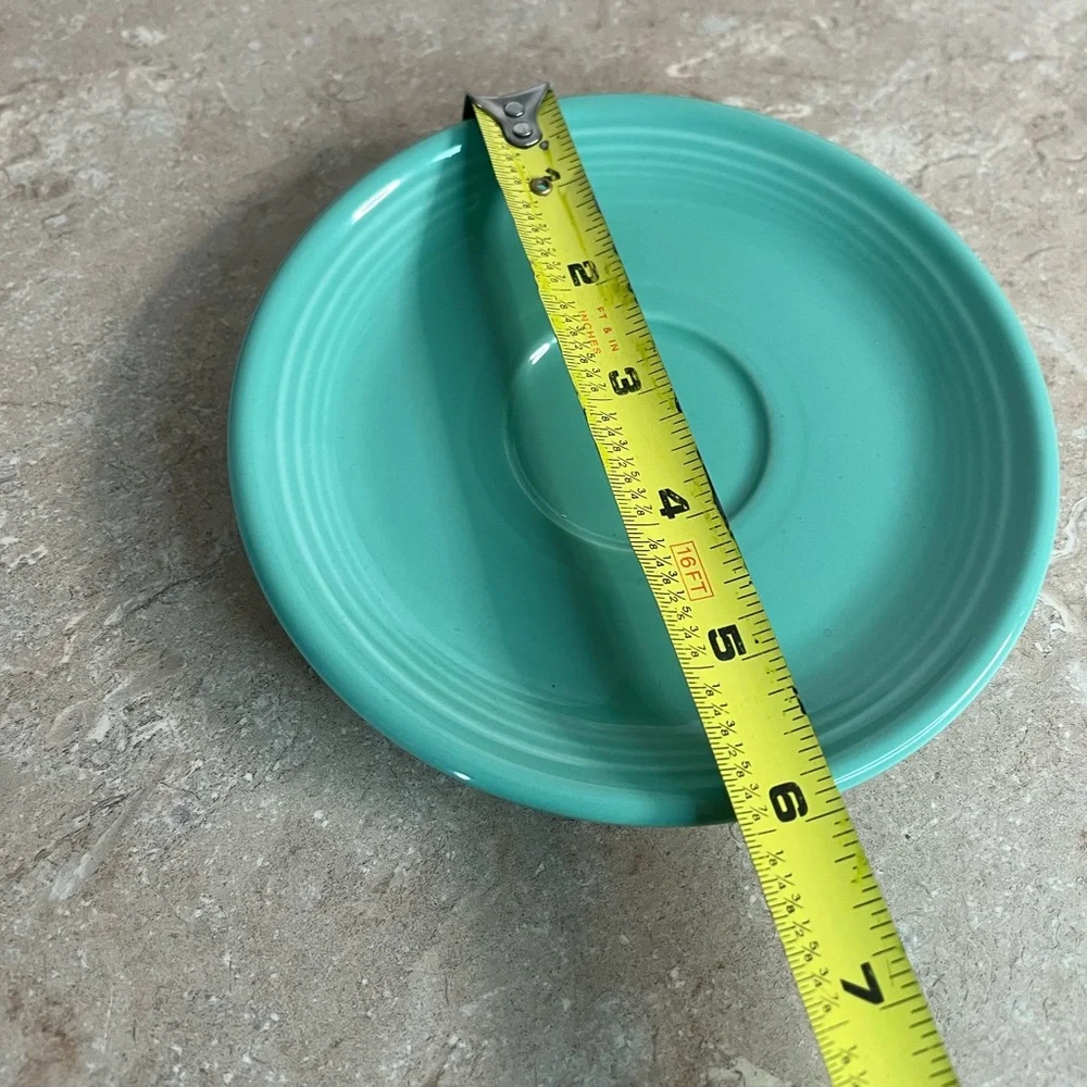 Turquoise Fiestaware Ceramic Saucer Plate